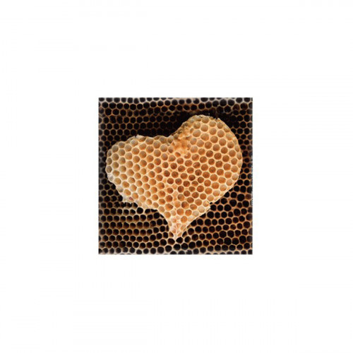 Magnet cire d'abeille en coeur