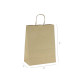 25 Sacs en papier kraft brun lisse H33x25x12cm