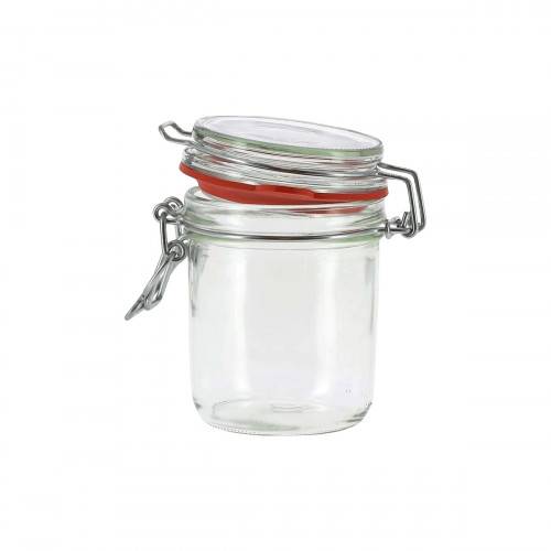 Lot De 6 Bocaux En Verre Hermétiques 500 Ml - Avec Couvercle à Clip Et Joint En Caoutchouc