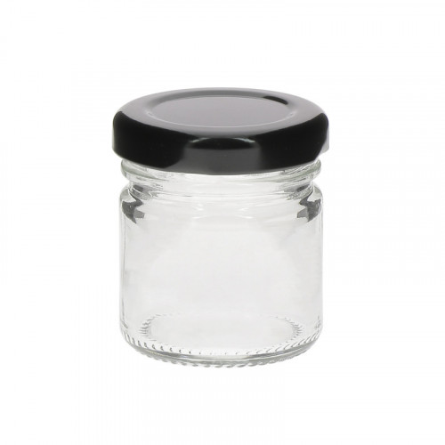 48 pots verre 40g (41ml) avec couvercles TO 43 48 pots verre 40g (41ml) avec couvercles TO 43