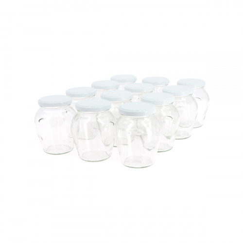 6 pots verre Orcio 500g (370 ml) TO 63 avec couvercles 6 pots verre Orcio 500g (370 ml) TO 63 avec couvercles