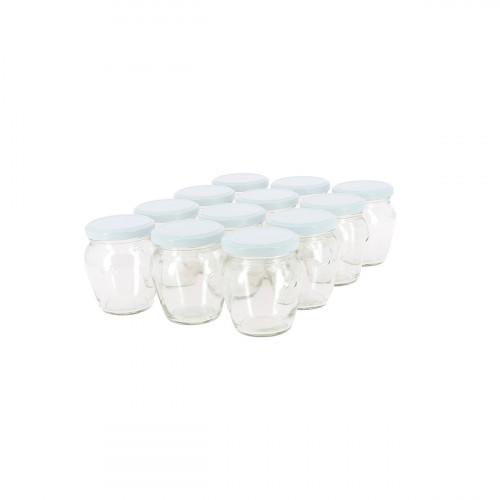 6 pots verre Orcio 400g (314 ml) TO 63 avec couvercles