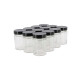 12 pots verre 400g (314ml) Haut Modernes avec couvercles TO70 Deep