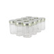 12 pots verre 400g (314ml) Haut Modernes avec couvercles TO70 Deep