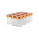 12 pots verre 400g (314ml) Haut Modernes avec couvercles TO70 Deep