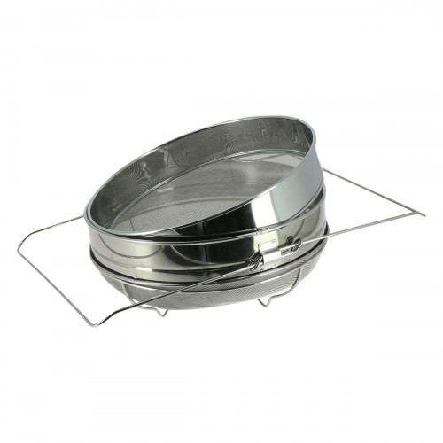 Grande Passoire à coulisse double tamis