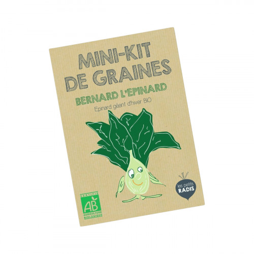 Mini kit de graines BIO de Bernard l'épinard