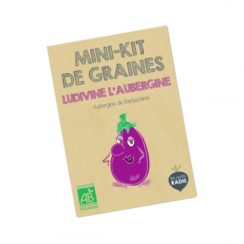 Mini kit de graines BIO de Ludivine l'aubergine