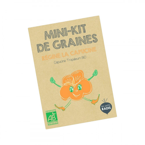 Mini kit de graines BIO de Régine la capucine
