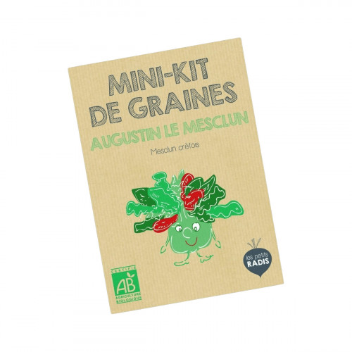 Mini kit de graines BIO d'Augustin le mesclun