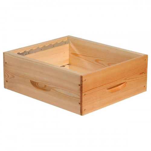 Ruche à tenons Dadant 10 cadres + Hausse, Fond aéré & Cadres filés