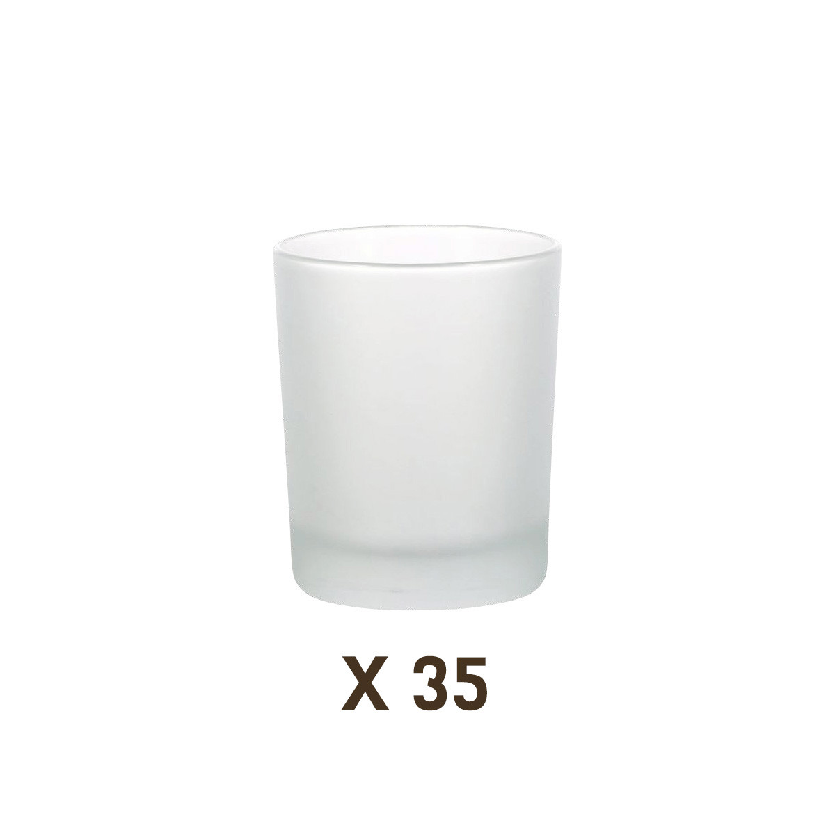 35 verres à bougie 25cl...