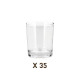35 verres à bougie 25cl