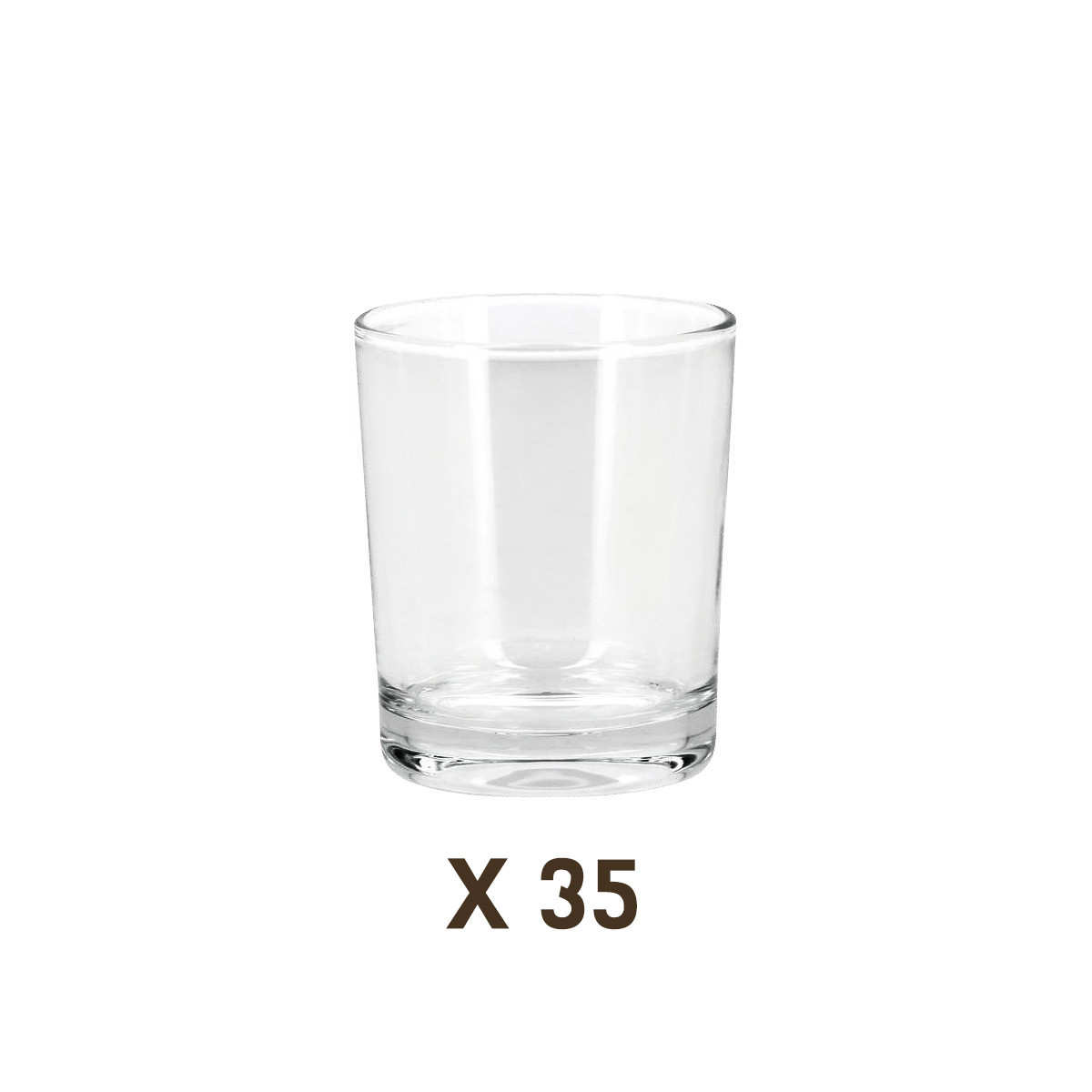 35 verres à bougie 25cl