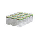 12 pots verre 250 g (228 ml) avec couvercles TO 63