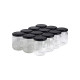 12 pots verre 250 g (228 ml) avec couvercles TO 63