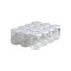12 pots verre 250 g (228 ml) avec couvercles TO 63
