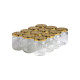 12 pots verre 250 g (228 ml) avec couvercles TO 63