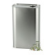 20 bidons rectangulaire argent 1000 ml