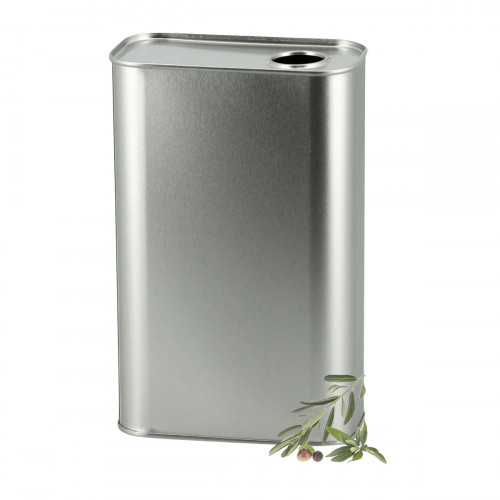 20 bidons rectangulaire argent 1000 ml