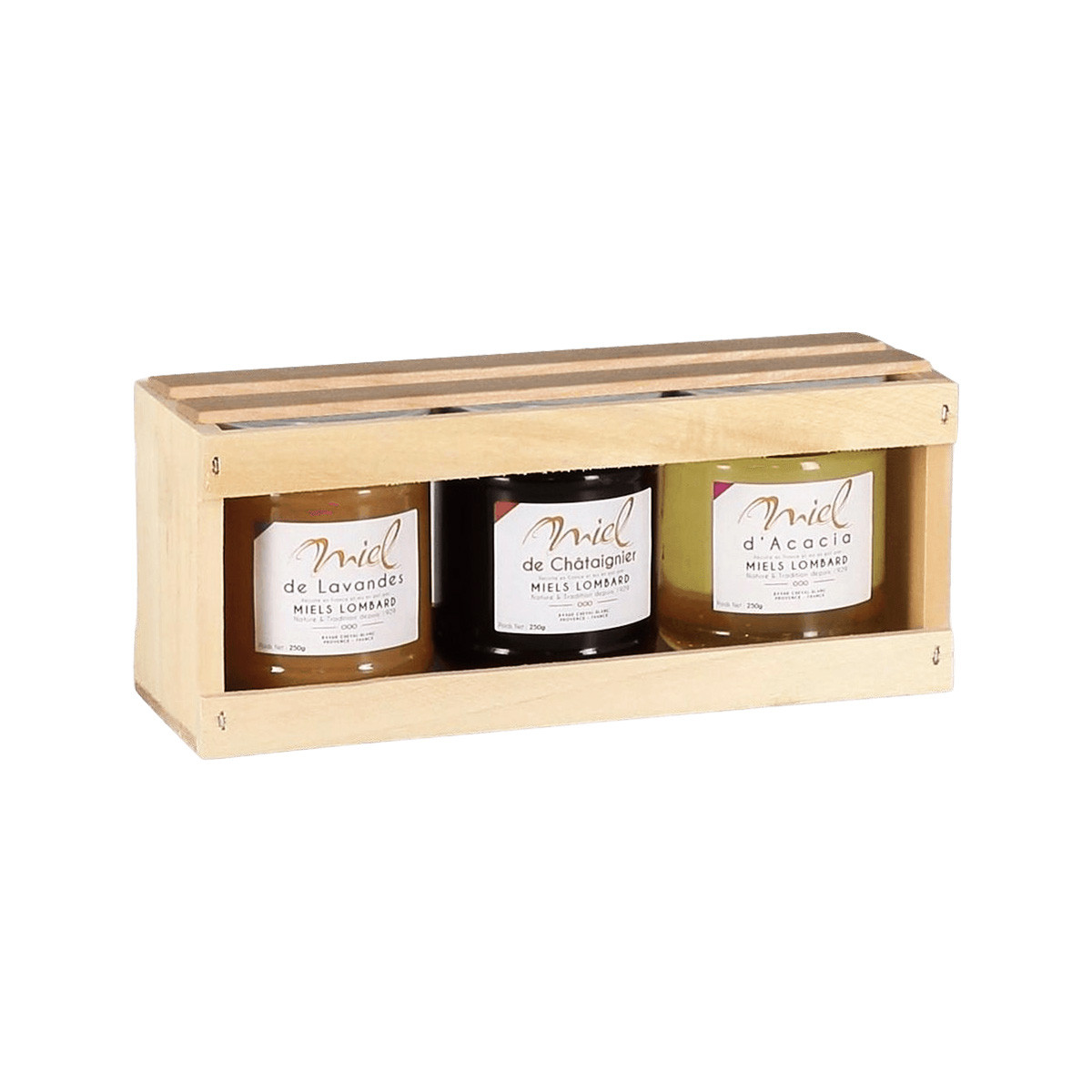 Coffret bois pour 3 pots de...