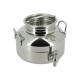 Fût inox 2L avec robinet inox et support