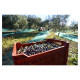 Caisse ajourée empilable 34 litres pour fruits et olives
