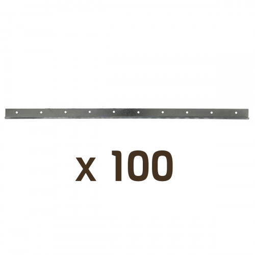 100 bandes lisses 375mm pour ruches 10 cadres