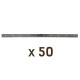 50 bandes lisses 450mm pour Dadant 12 cadres