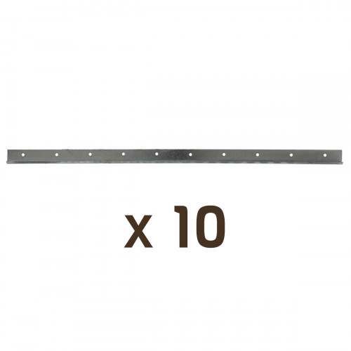 10 bandes lisses 375mm pour ruches 10 cadres