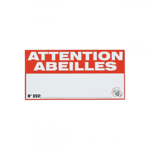 Panneau alu Attention Abeilles