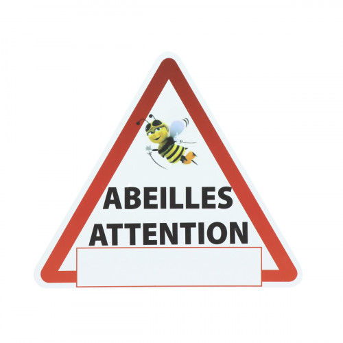 Panneau triangle Attention Abeilles 300x350mm