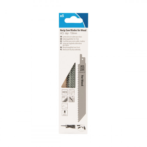 5 lames de scie sabre pour bois 150mm 5 lames de scie sabre pour bois 150mm
