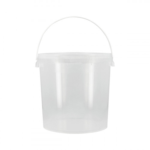 Seau en plastique transparent 20L (avec couvercle)