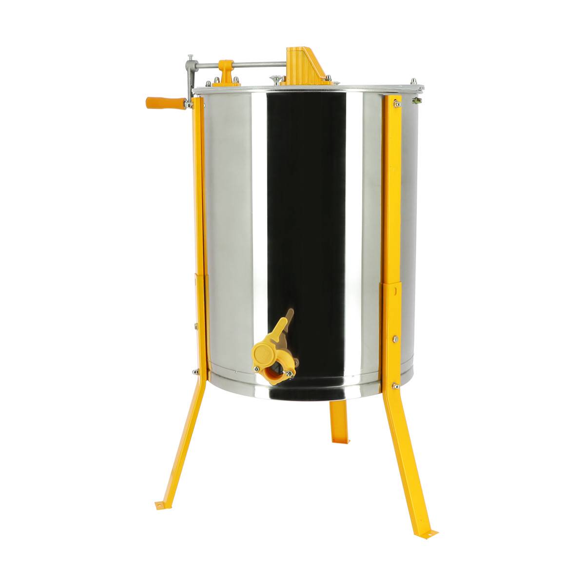 Extracteur miel tangentiel manuel Simplex 2 cadres de corps ou 4 cadres de  hausse Dadant avec pieds