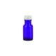 54 flacons verre bleu 15ml avec bouchons alu