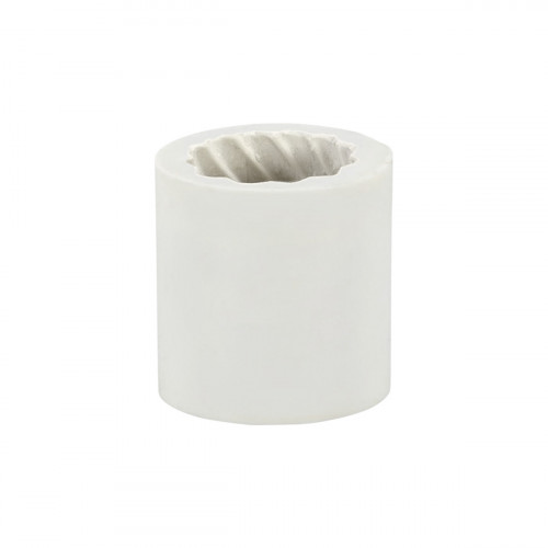 Moule à bougie cylindre torsadé