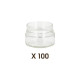 100 pots verre 125 g (106ml) Modernes TO 70 Deep