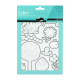 Autocollants jardin et insectes, sachet de 6 planches