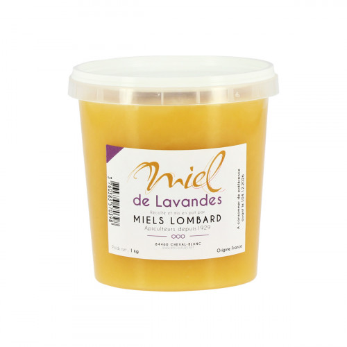 Miel de Lavandes 1 kg Miels Lombard Origine France (plastique)