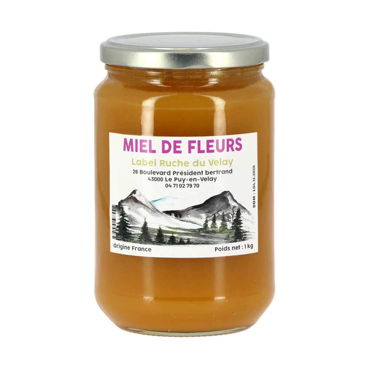 Miel de Fleurs 1kg Label...