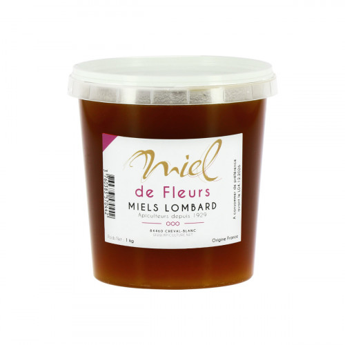 Miel de Fleurs 1kg Miels Lombard Origine France