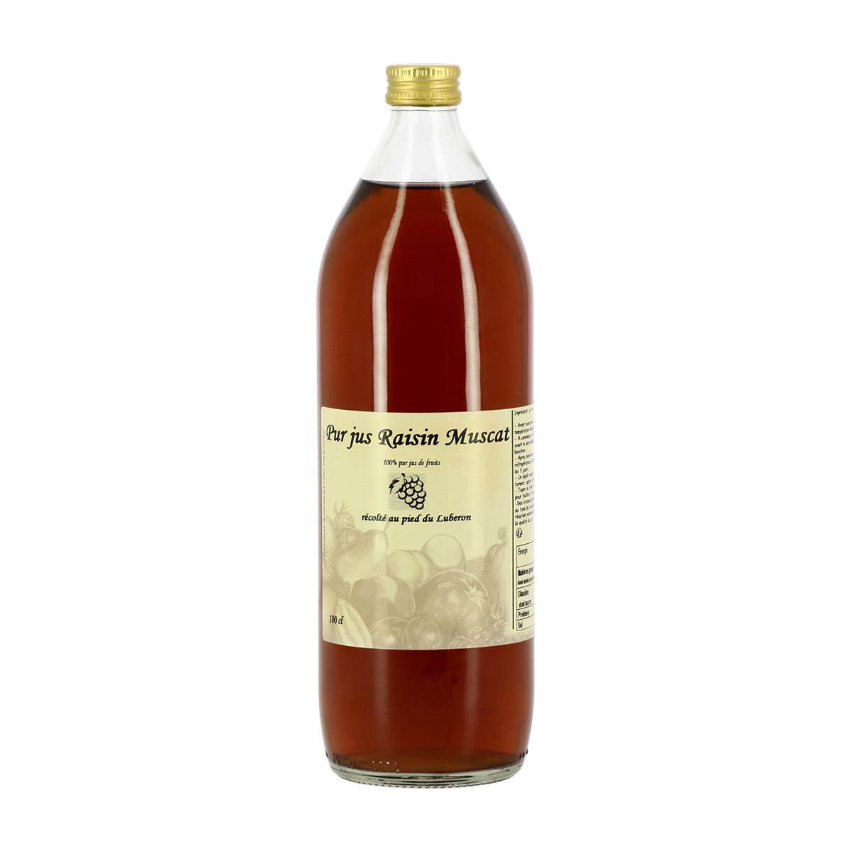 Pur jus de raisin Muscat 1L du Luberon