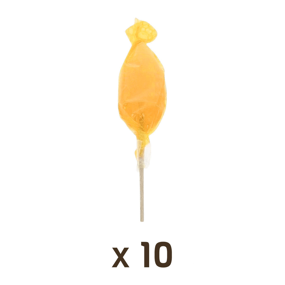 10 Sucettes Miel & Orange
