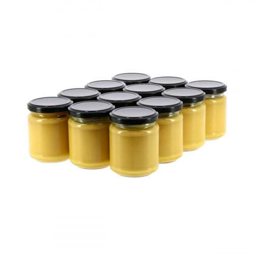 12 moutardes au Miel 200g (sans étiquette)