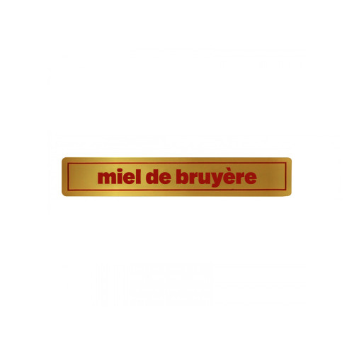 1000 étiquettes d’appellation rouges sur fond or