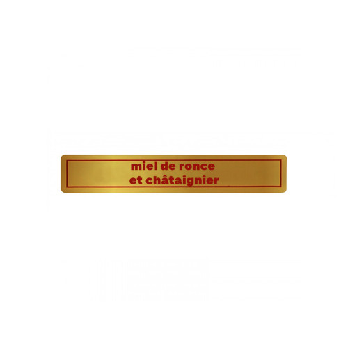 1000 étiquettes d’appellation rouges sur fond or