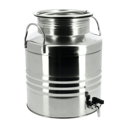 Fût inox 20L avec robinet pour huile d'olive