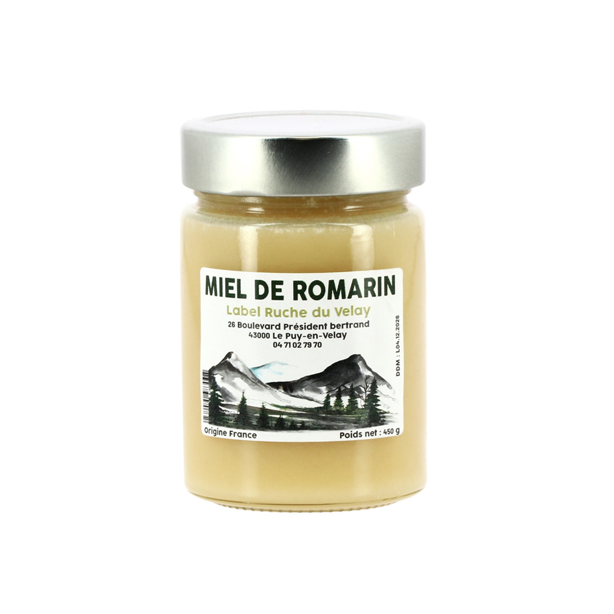 Miel de Romarin 450g Label...
