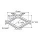 3 x grillage inox (0,5 x 1 m)